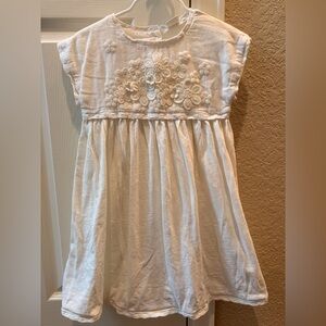 Next Cream Floral Embroidered dress